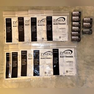 Zynex Electrodes 2"  Part# 300027 9 Pkgs Of 4ea (Total 36) Plus Nine 9V Bats